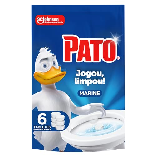 Pato Limpador Sanitário Jogou Limpou, Tablete Efervescente, Marine, 6 unidades Pato Limpador Sanitário Jogou Limpou, Tablete Efervescente, Marine, 6 unidades