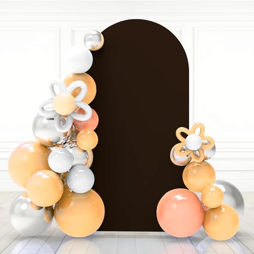Babenest 6Ft Brown Wedding Arch Backdrop Cover for Party Deco