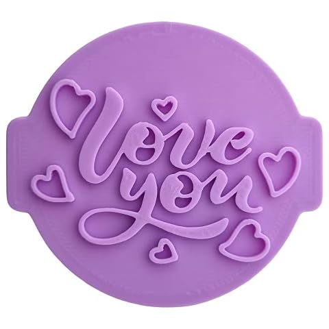 Love You L01 - Valentines Embosser/Stamp for Fondant, Icing, Cupcake, Cake, Decoration Cover