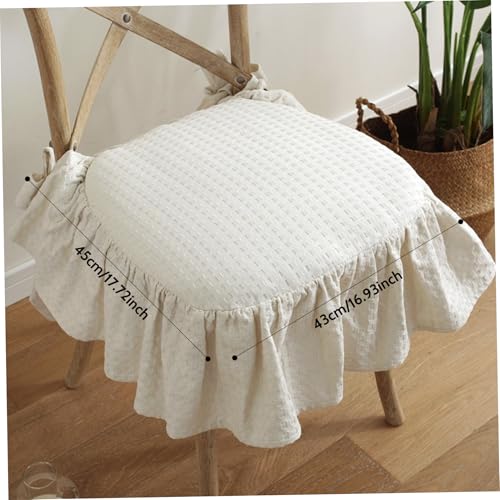 Chaise à volants coussin éponge de qualité supérieure 17x18 pouces