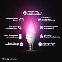 Philips Hue Smart LED-Lampe, B39, E14, 3er Pack, White and Color Ambiance, Vollspektrumlicht 1.000 K–20.000 K, 500 lm, Extrem Niedrig Dimmbar, Chromasync, Alexa, Google Home, Apple Home – Ansicht 2
