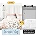 Allewie Queen Size Storage Bed Frame, Vertical Channel Tufted Adjustable Headboard, Velvet Upholstered Platform Bed with 4 Oversized Underbed Drawers, Wooden Slats Support, No Box Spring Needed, White