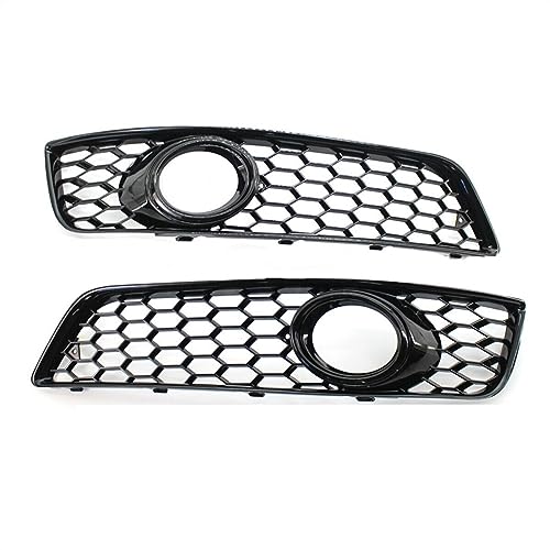 Grille de phare antibrouillard pour Audi A3 8P 2009-2013 en nid d'abeille noir pare-chocs avant
