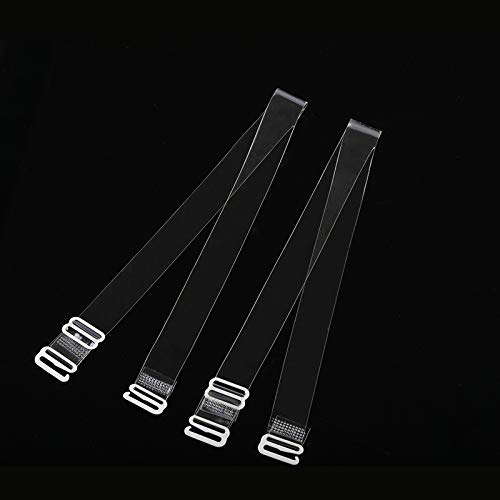3 Paar Transparente BH-Träger – Unsichtbar, Rutschfest & Verstellbar (15 Mm, TPU-Material)
