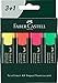 Faber-Castell 10115444 Gratuite Lot de 4 Marqueurs Fluorescents