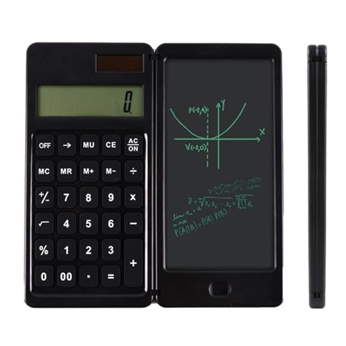 Calculadora solar con tableta de escritura para estudiantes de matemáticas