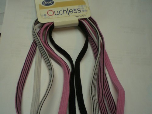 Goody Ouchless Comfort Fit Gentle Headbands Assorted, Pack of 6