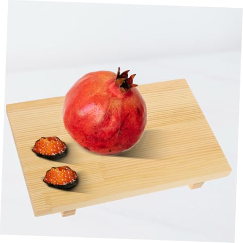 BESPORTBLE Bandejas de Sushi de Madera Set 2 Piezas miniatura 5
