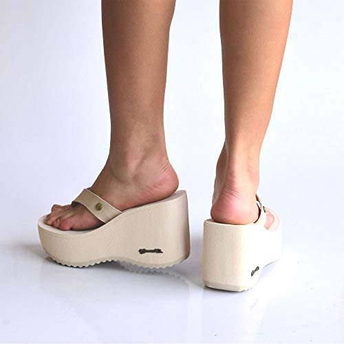 Chinelo Barth Shoes Sorvete Couro Bege (33)