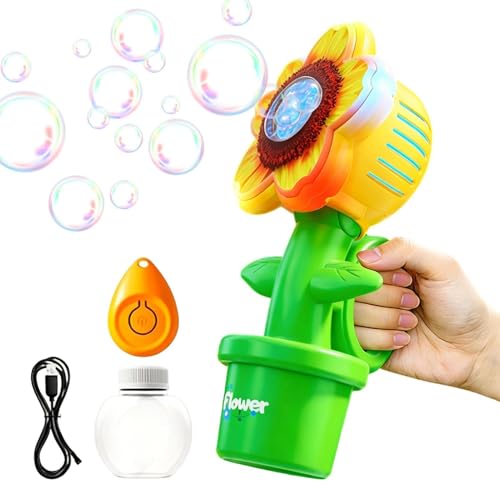 Souffleur de bulles automatique rechargeable USB avec télécommande