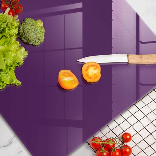 Planche à découper induction 60x52 cm Wallfluent violette pour protection plaque cuisson - 5