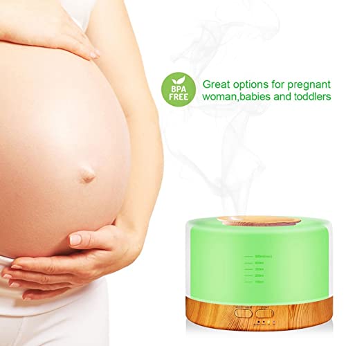 Umidificador De Ar Ultrassônico e Difusor De Aroma 500ml, Umidificador De Oleo Essencial