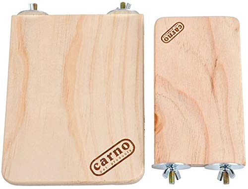 Litewoo Suporte de plataforma para poleiro de madeira para pássaros, periquito, periquito, calopsita