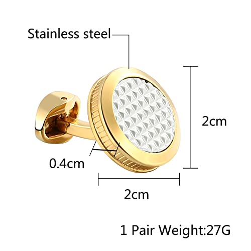 Mancuernillas Clásicas de Acero Inoxidable para Hombre miniatura 2