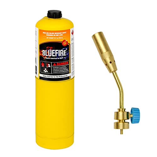BLUEFIRE propane torch head,Super Jumbo Flame Propane Turbo Torch Head by MAPP MAP Pro Propane CGA600 Cylinder (Torch with MAPP kit)