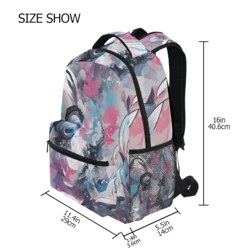 Sac à dos scolaire lapin anti mal de dos pour élèves stylés