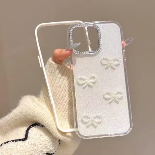 対応 iPhone 14 ケース リボン 豪華 パール ボウノット シルバー ラメ クリア おしゃれ 人気スマホケース ランキング シンプル tpu 可愛い 耐衝撃 韓国風 マルチ カラー 滑り止め カバーケース