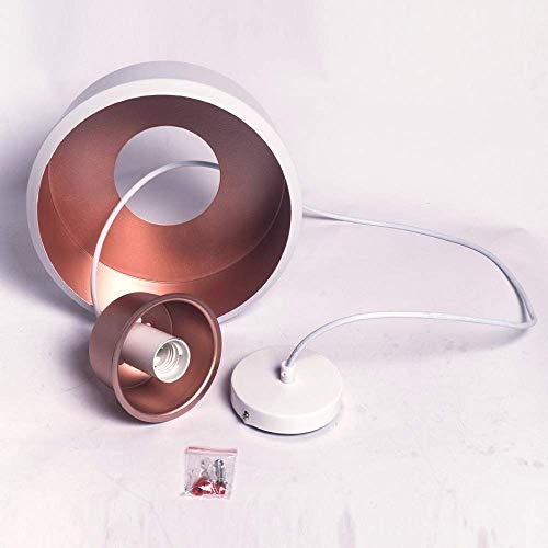 Lámpara colgante moderna de oro rosa estilo industrial vintage para techo 6