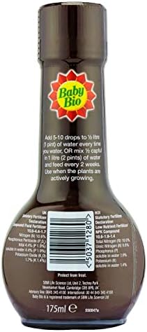Baby Bio 5878844 Original House Plant Food, Concentrate