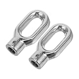 Baluue 2 Stück Teiliges aus Silbernen Outdoor tauglichen Einziehbaren Markisen halteringen für Vielseitige Befestigung Einfache Montage und Langlebigen Sonnenschutz im Außenbereich