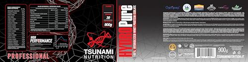 Tsunami Nutrition Hydro Pure Professional, Proteine Idrolizzate Del Siero Del Latte, Senza Glutine, Senza Lattosio, Per La Crescita Muscolare (900G, Cuor Di Fragola) - 2