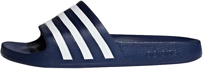 adidas Unisex-Adults Adilette Aqua Slides, Dark Blue/Ftwr White/Dark Blue, 38