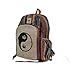 Himalayan Fashion Marijuana Yin Yang Large Pocket Hemp American Native Design Backpack, Beige