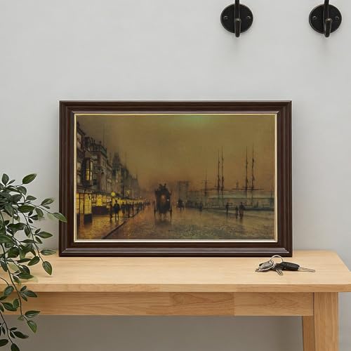Impression sur toile Glasgow Docks Atkinson Grimshaw cadre 20x30