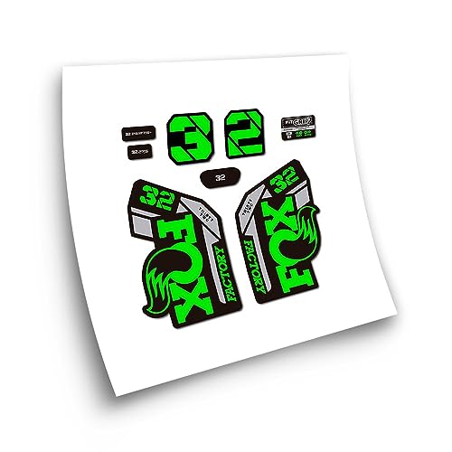 Stickers Fox 32 Heritage 2021 Vert finition haute précision - 2