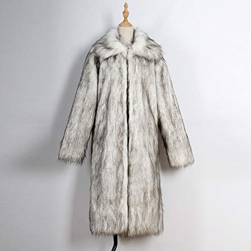 Luxury Faux Fur Jacket for Men's Winter Soft Warm Faux Fur Overcoat Furry Comfort Faux-Fur Trim Cardigan Overwear2