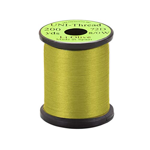 ティムコ UNI 8/0 200yds. ユニスレッド ライトオリーブ