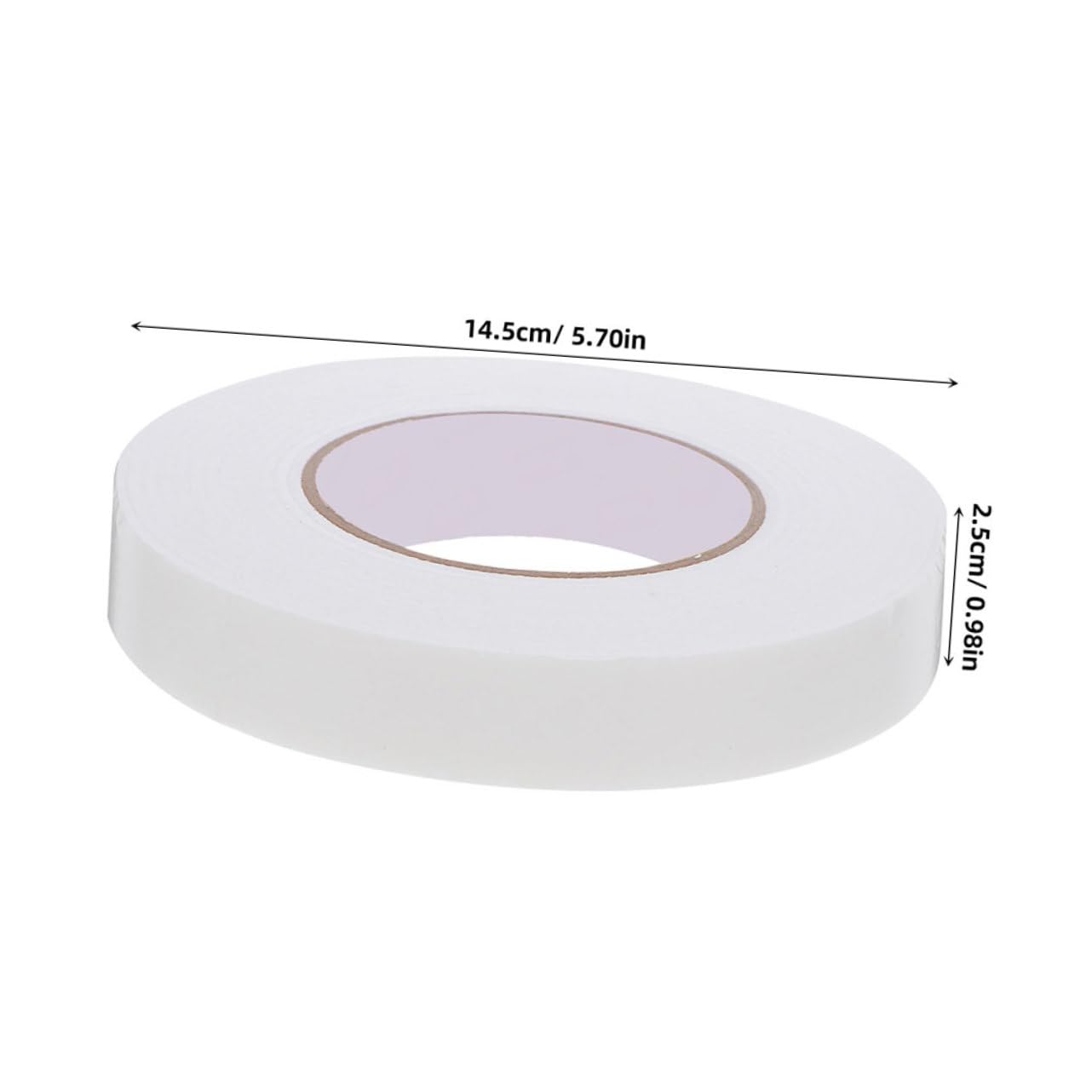 PLAFOPE 2 Rolls of Heavy Duty Double Sided Foam Tape Adhesive Removable No Residue Suitable for Wall Mounting Decor