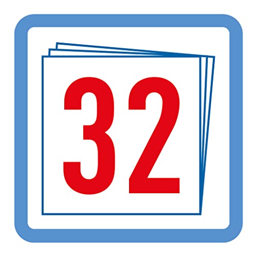 herlitz Schulheft A4, 32 Blatt, Lineatur 28, kariert mit Doppelrand, 5 Stück