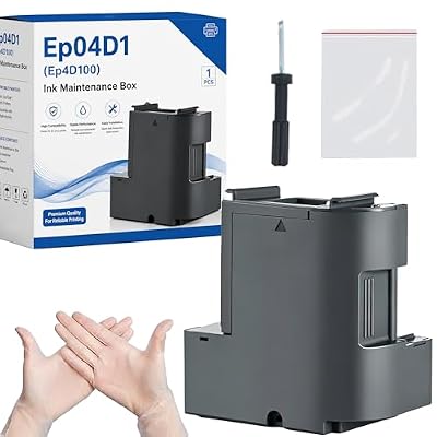 XPRETOER Ep04D1 EpT04D100 Ink Maintenance Box Compatible for EcoTank ET-15000 ET-3760 ET-4750 ET-3750 ET-4760 ET-3850 ET-4850 ET-3710 ET-5150 ET-3830 ET-M1000, Ep04D1/ EpT04D100/ 04D1/ EWMB2 Printers