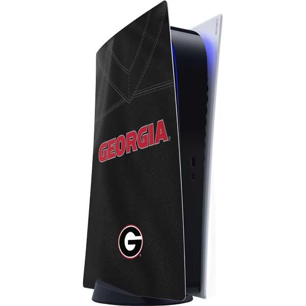 Skinit Decal Gaming Skin Compatible with PS5 Digital Edition Console - Officially Licensed University of Georgia Black Jersey Design