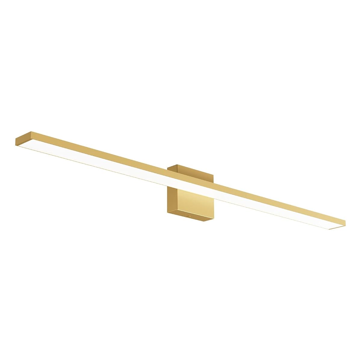 Ralbay Modern LED Vanity Light 38W Frosted Aluminum 40 inch Gold Wall Fixture