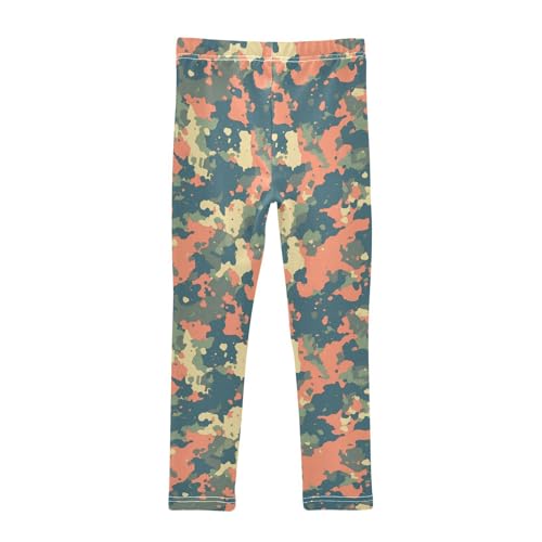 KLL Military Camouflage Pattern Safari Slatoddler Baby Girl Basic Leggings Stretchy High Waisted Athleisure Pants Sports2
