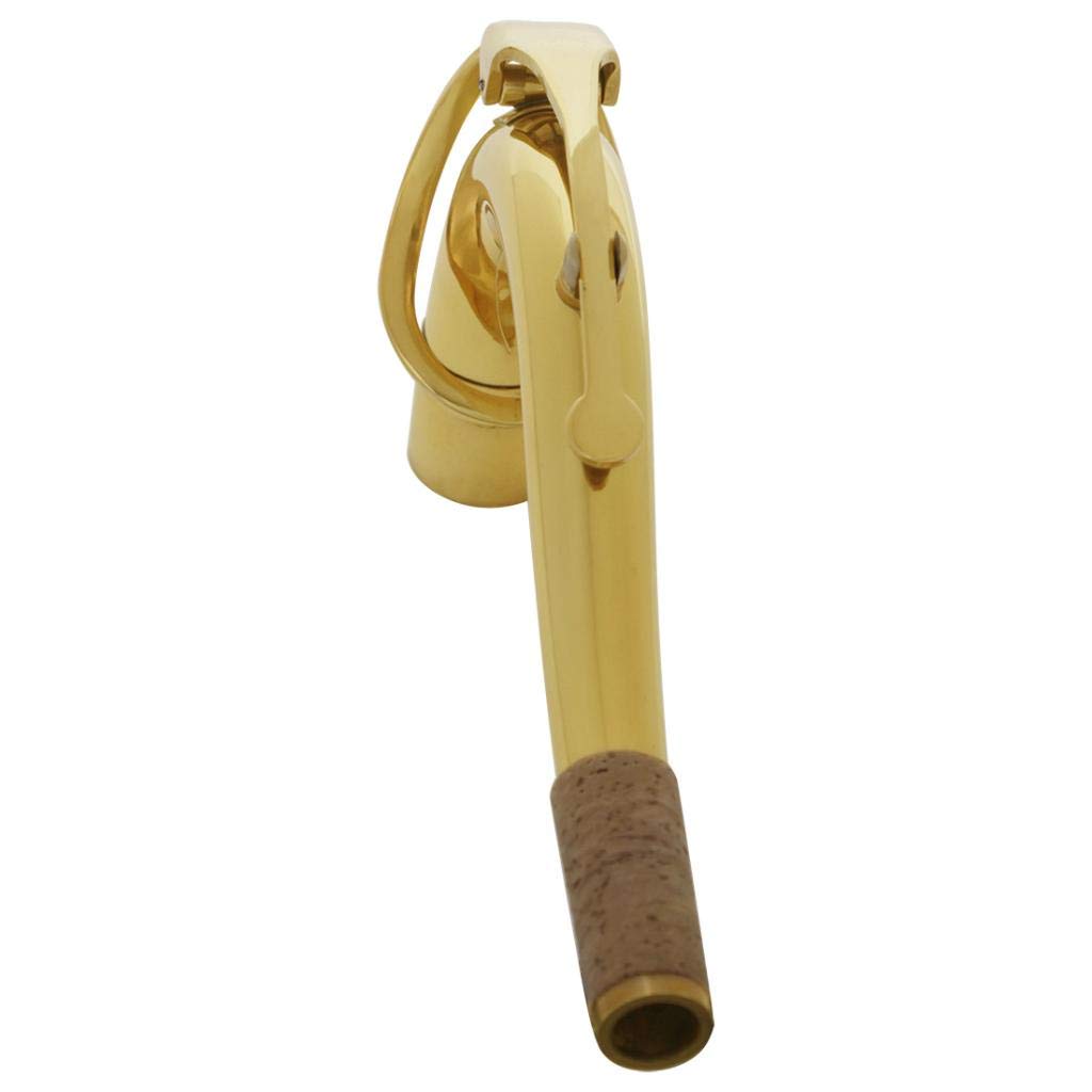 Sassofono Tenore Sax a Collo Baritono e Flat in Ottone Laccato Oro - Sharplace 1 Pezzo