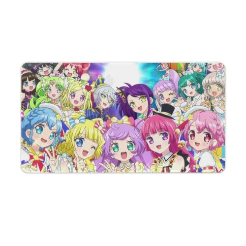 プリパラ マウスパッド 大型 ゲーミング 滑り止め 防水 デスクマット 超大型 デスクパット パソコンマット ゲーミ 可愛い 大判 装飾 マウス対応 耐久性 滑り止め おしゃれ 大きいサイズ プレゼント 贈り物 40X75cm