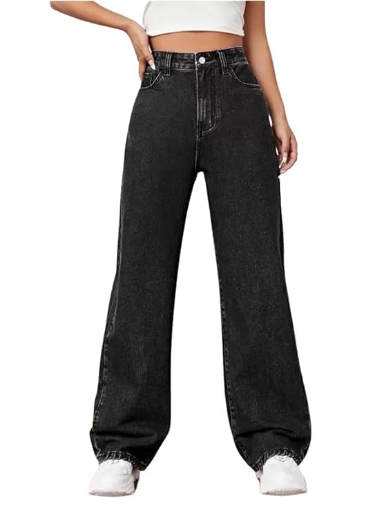 Image of Women's Denim Straight Fit Boyfriend Jeans