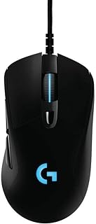 Logitech G403 Prodigy RGB Gaming Mouse - 16.8 Million Color Backlighting, 6 Programmable Buttons, Onboard Memory, Up to 12,000 DPI (Renewed)