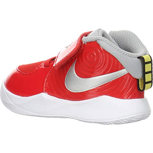 Nike Kids Toddler Team Hustle D 9 Auto Hook-and-Loop Casual Athletic Shoes (6, University Red/Metallic Silver/Wolf)4