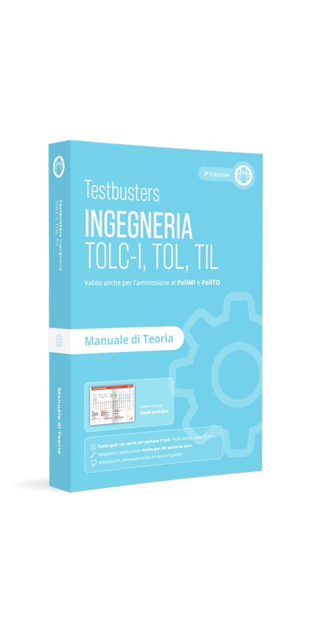 Testbusters. Ingegneria. TOLC-I, TOL, TIL. Kit