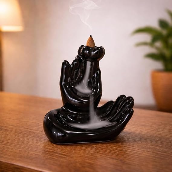 Brûleur d'encens à refoulement pour aromathérapie zen et décoration de maison