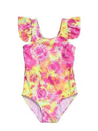 Image of LIZENS Girls Swimwear One Piece Swimsuit Toddler Cute Beach Bathing Suit