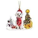 Kleine Anhänger Dekoration Holz Weihnachten Weihnachtsbaum Deko Holz Anhänger Hund Schneemann Ornament Dekoration Weihnachtsverzierung weihnachtsdeko basteln,Holz Weihnachtsdeko Anhänger