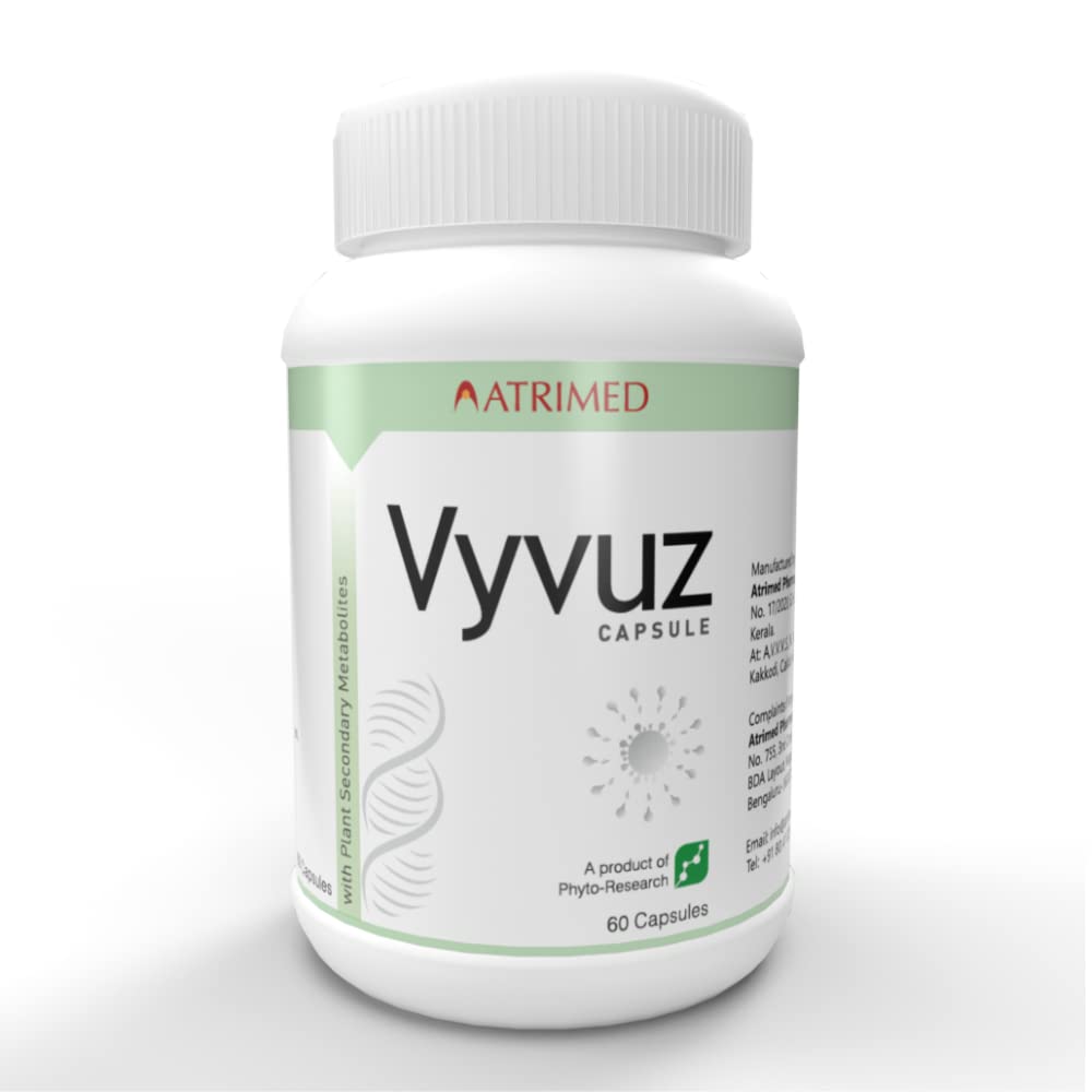 Atrimed Vyvuz Capsules | Ayurvedic Immunity Booster for Cold and Caugh | 60 Capsules | Recommended for Boosting Immunity | Supports Respiratory Health | Herbal Supplement