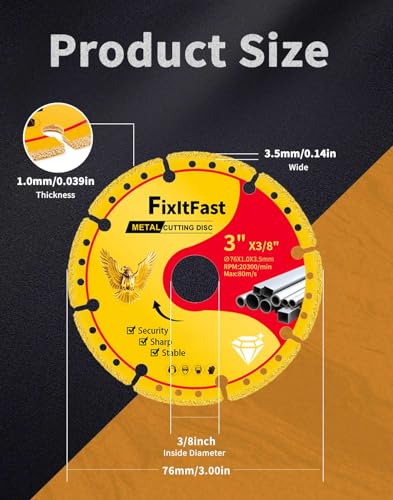 FIXLTFAST Diamond Metal Cutting Wheel
