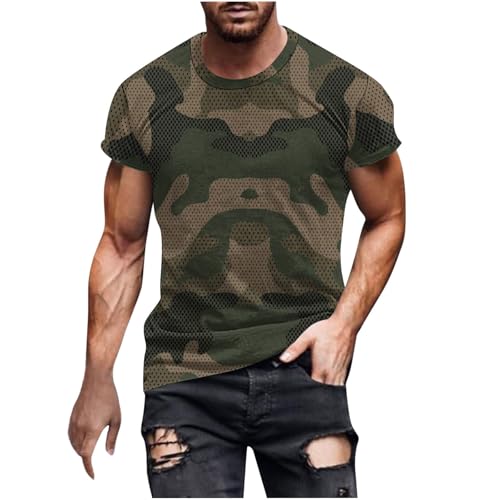 Générique Tee Shirt Homme Camouflage Militaire Grande Taille Shirts Ete Printemps Oversize Leger Tshirt Comfort Décontracté T-Shirt à Manches Courtes...