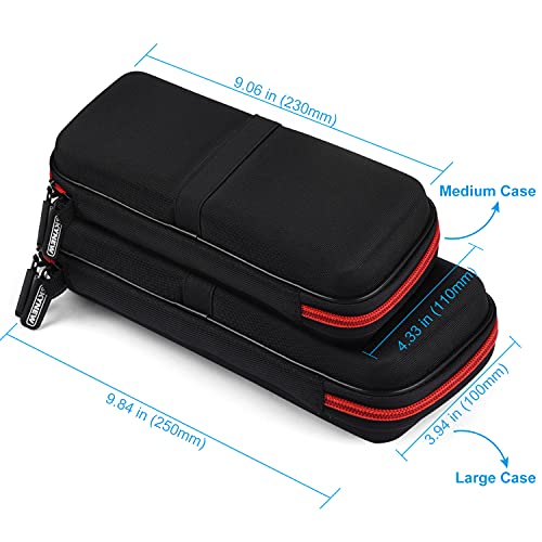 SKYNEW Power Bank Hard Travel Case Medium Compatible RAV Power 26800/20100/20000mAh, Anker Power Core 26800mAh/ PowerCore +26800mAh, Dulla M50000 Power Bank 12000mAh by (Medium Black)